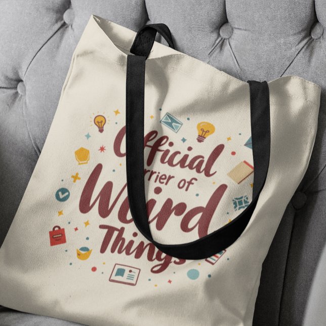 Tote Bag Transporteur Officiel De Choses Étrangères Drôle (Créateur téléchargé)