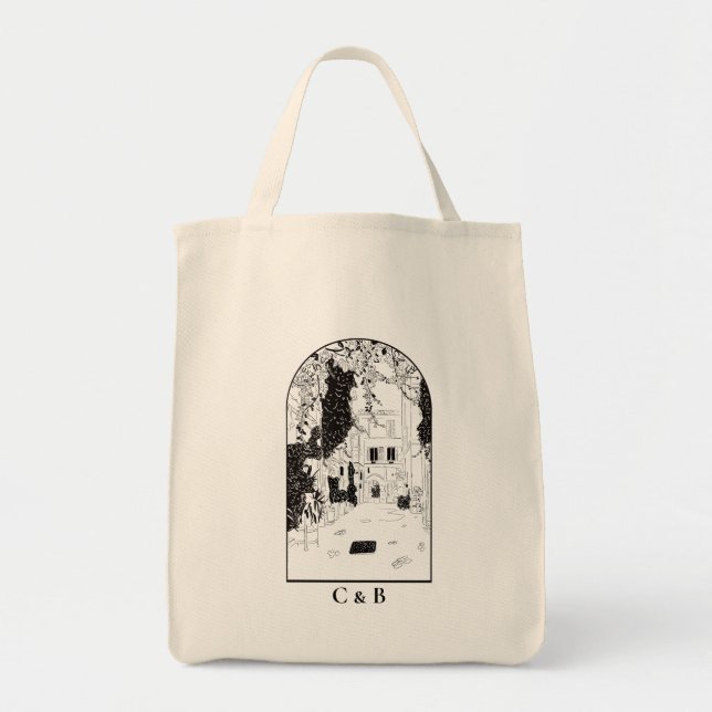 Tote Bag Trastevere, Rome Italie Rome Mariage (Devant)