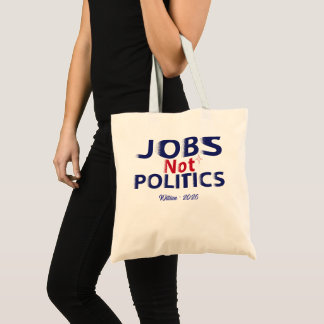 Tote Bag Travail Pas Politique Travailleur Américain Patrio