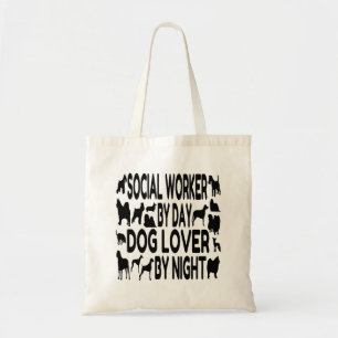Tote Bag Travailleur social Amoureux des chiens