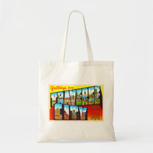 Tote Bag Traverse City Michigan MI Large Letter Postcard