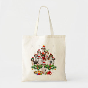 Tote Bag Treeing Walker Coonhound Christmas Tree Lights Dog