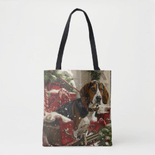 Tote Bag Treeing Walker Coonhound Dog Christmas Festive