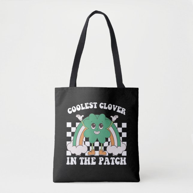 Tote Bag Trèfle le plus cool du patch Saint-Patrick (Devant)