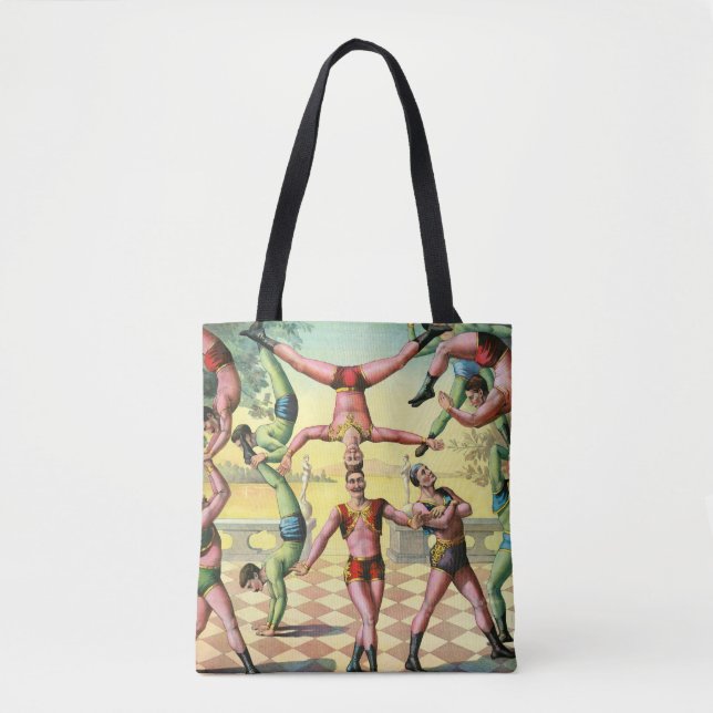 Tote Bag Treize hommes faisant des acrobaties (Devant)
