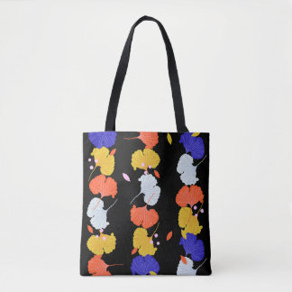 Tote Bag Trendy coloré vintage Illustration verticale stri