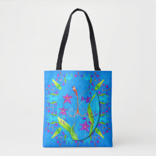 Tote Bag Très jolie oiseau à orchidée
