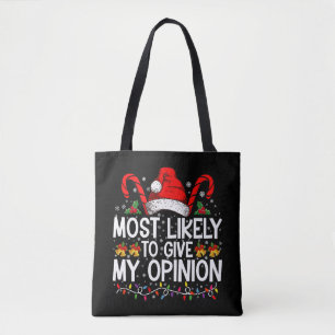 Tote Bag Très Probable De Donner Mon Avis Drôle Noël