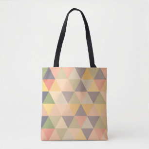 Tote Bag Triangles Abstraits Fade moderne Motif géométrique