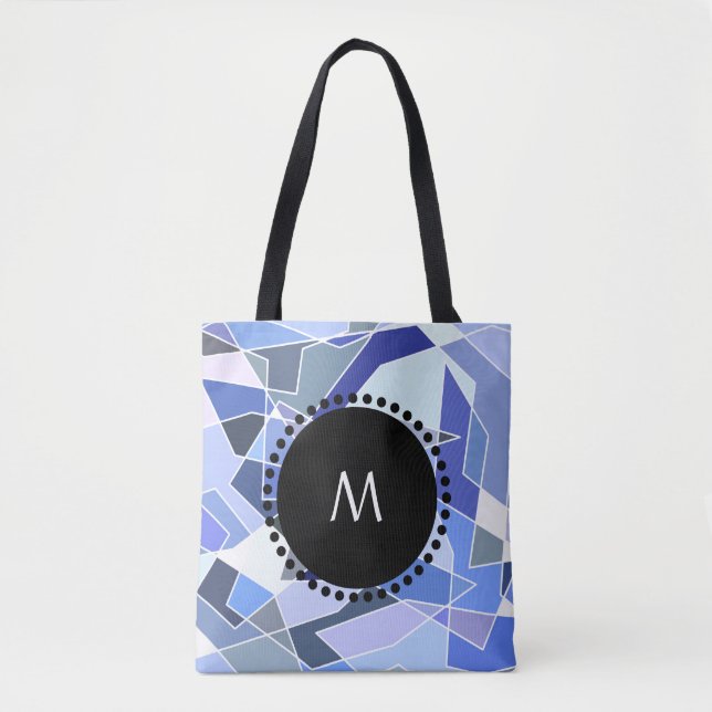 Tote Bag Triangles de géométrie monographique (Devant)