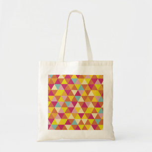 Tote Bag Triangles polychromes en forme géométrique
