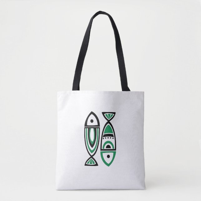 Tote Bag Tribal Fish Harmony (Devant)