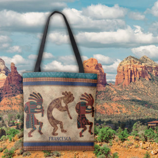 Tote Bag Tribal Kokopelli Sud-Ouest
