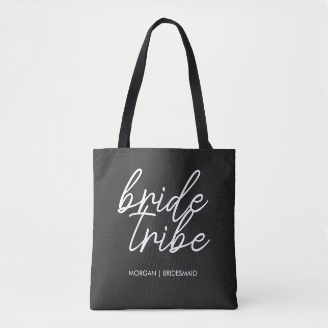 Tote Bag Tribe de mariée | Bachelorette Moderne (Devant)