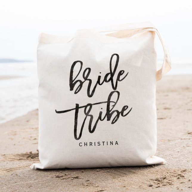 Tote Bag Tribu de mariée calligraphie (Créateur téléchargé)