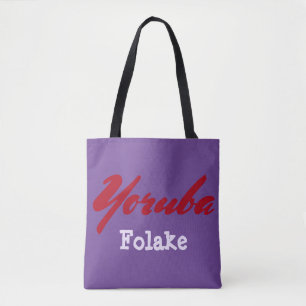Tote Bag Tribu Yoruba Violet
