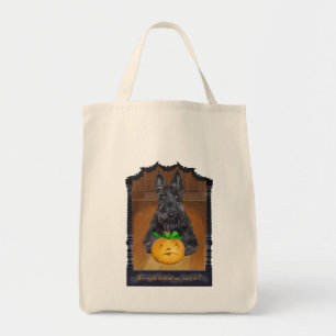 Tote Bag Trick or Treat Scottie Halloween