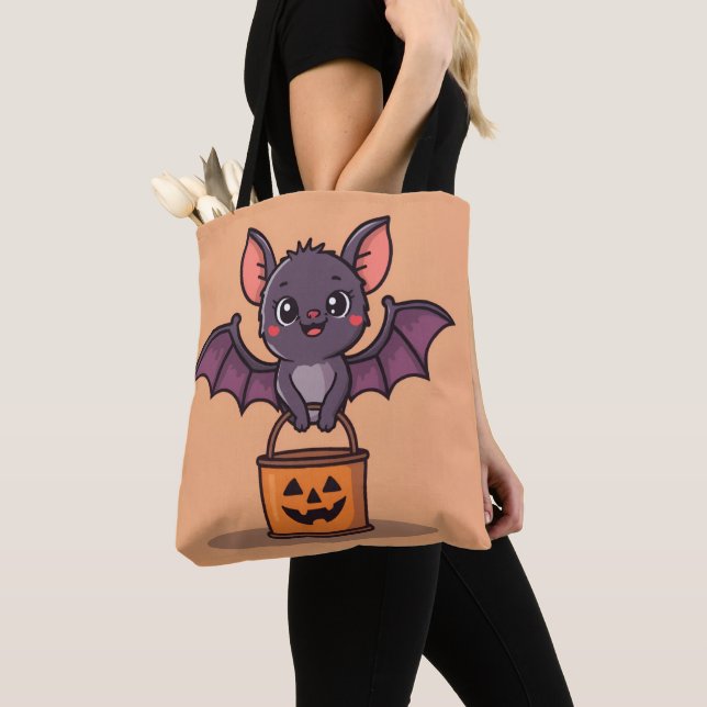 Tote Bag Trick ou traitement chauve-souris (De près)