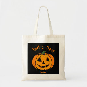 Tote Bag Trick ou traitement Citrouille Éffrayant sculpté p