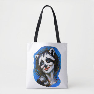 Tote Bag Trickster du raton laveur "Velka Teyani"