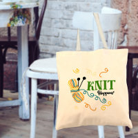 Tricot Humour Knit Happens dit et fils ironique