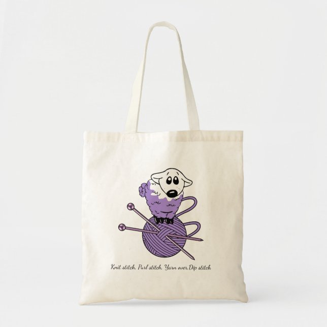 Tote Bag Tricot, mouton sur le budget Fourre-tout de (Devant)