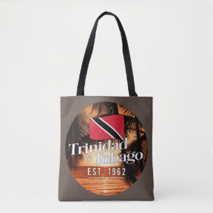 Tote Bag "Trinidad & Tobago Est. Coucher De Soleil De 1962