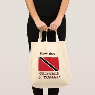 Tote Bag Trinité-et-Tobago Trinité Drapeau personnalisé Fou
