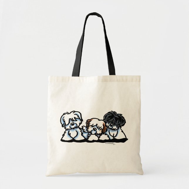 Tote Bag Trio Coton De Tulear (Devant)