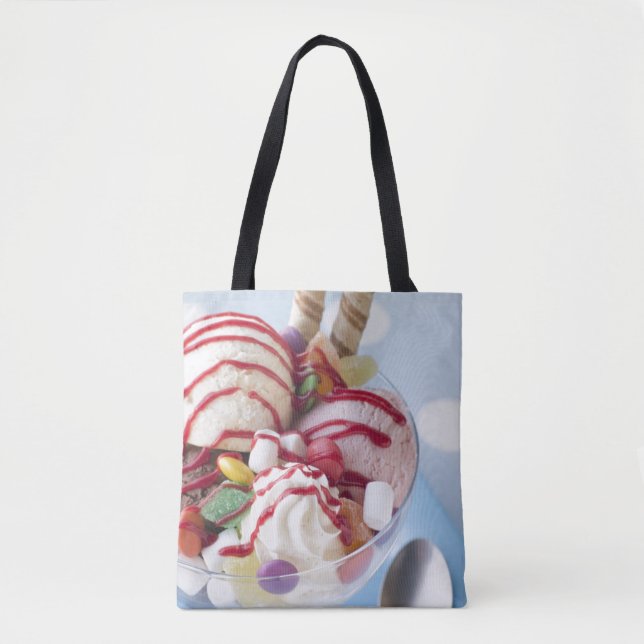 Tote Bag Trio de crème glacée et de parfait doux (Devant)