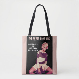 Tote Bag Trio Garçons de Rover Noir/Rose "Real Gone Yvonne"