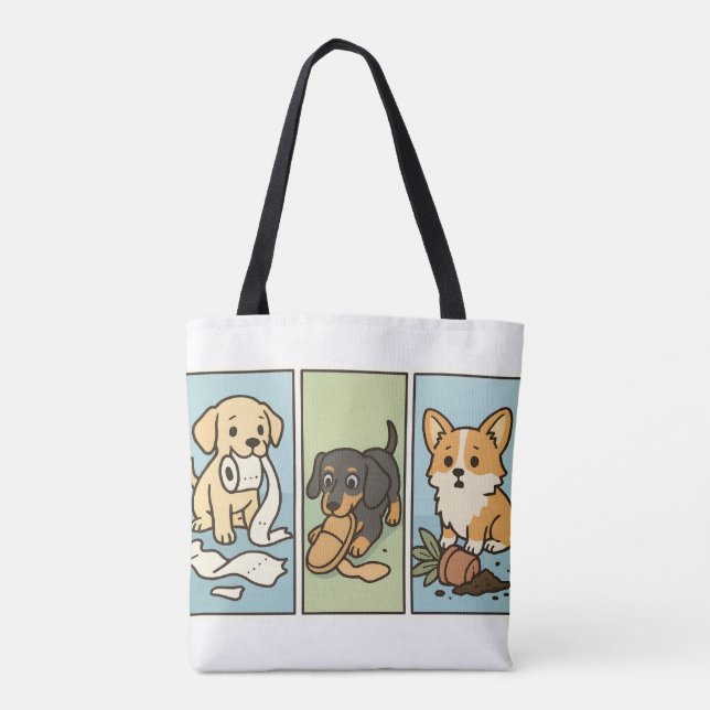 Tote Bag Triple Trouble - Chipies malicieuses prises dans (Dos)