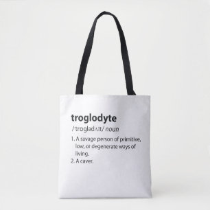 Tote Bag Troglodyte - Drôle de définition spéléologie spélé