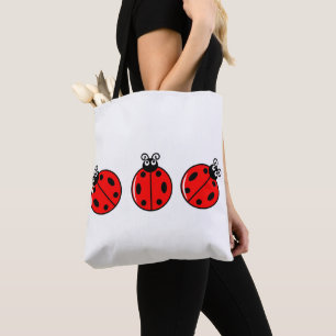Tote Bag Trois petits bugs de Ladybugs - Fourre-tout à tou