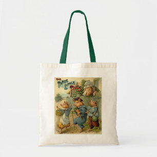 Tote Bag Trois petits cochons Conte de fées vintage