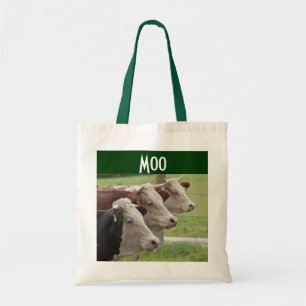 Tote Bag Trois vaches dans une Fourre-tout de ligne