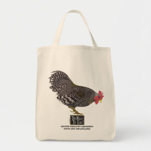 Tote Bag Trop ordonné pour manger ! - Coq