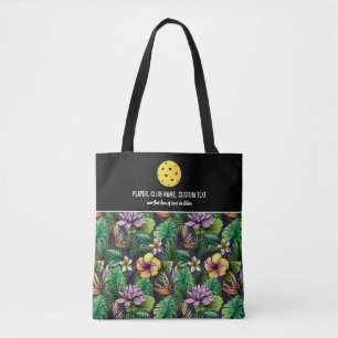 Tote Bag Tropical Floral Impression personnalisée Pickleba