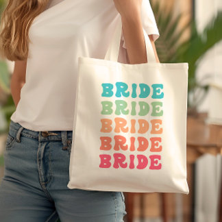 Tote Bag Tropical Sunset Bride Gradient Élégant Super