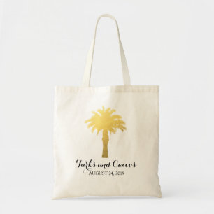 Tote Bag Tropiques de palmiers Mariage