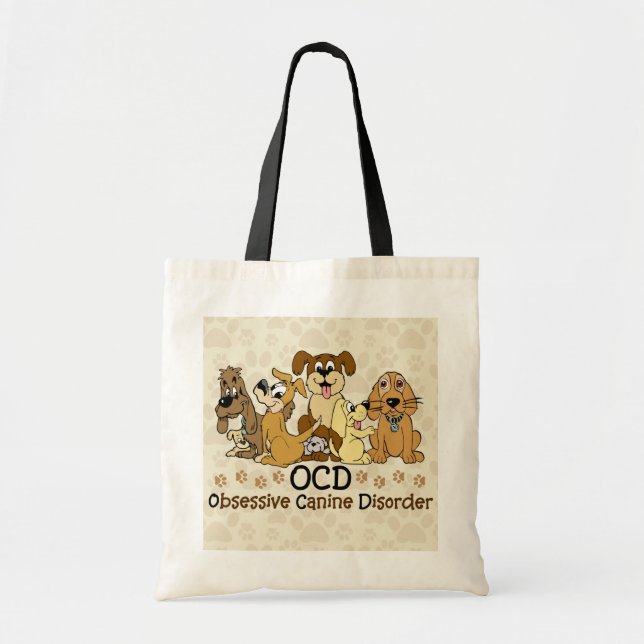 Tote Bag Trouble de la canine Obsessive de l'OCD (Devant)