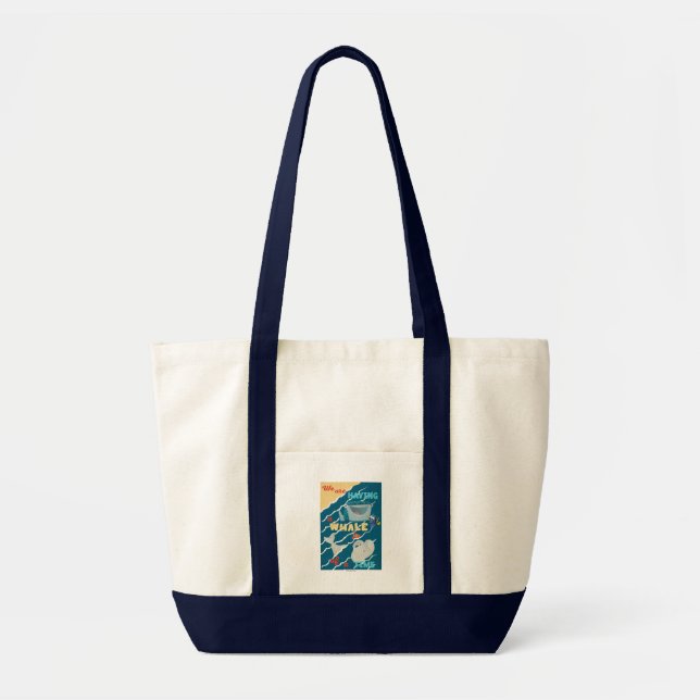 Tote Bag Trouver Dory | Baleine d'un temps (Devant)