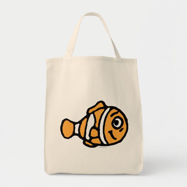 Tote Bag Trouver Dory | Caricature Marlin (Devant)