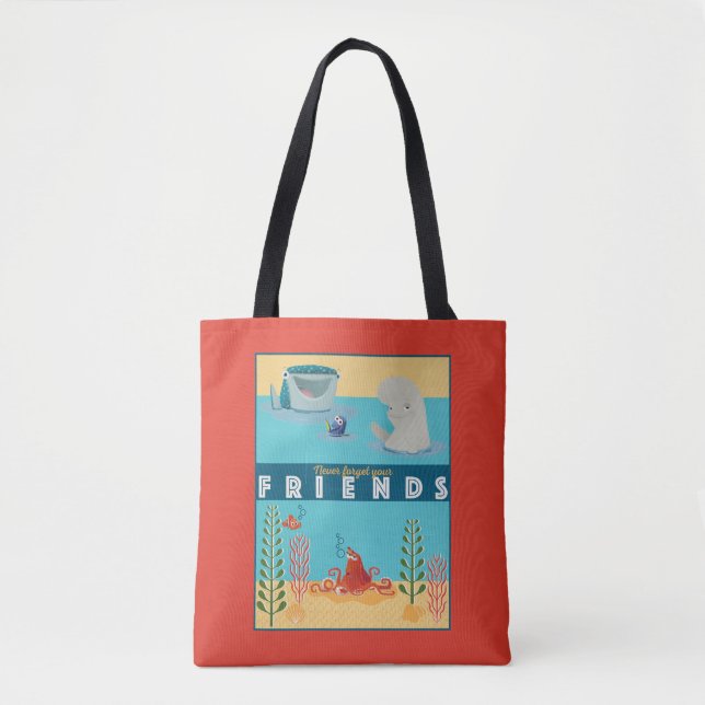 Tote Bag Trouver Dory| N'oubliez jamais vos amis (Devant)