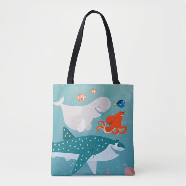 Tote Bag Trouver Dory| Un voyage sous la mer (Devant)
