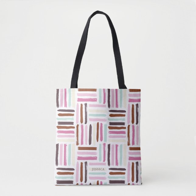 Tote Bag Trucs de pinceau colorés (Devant)