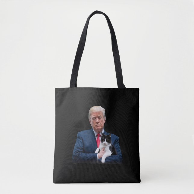 Tote Bag Trump 2024 Cat MAGA Funny Trump Cat (Devant)