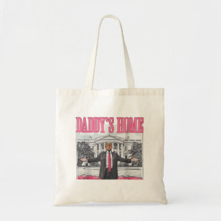 Tote Bag Trump 2024 Election Daddy's Home Pink