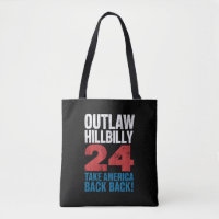 Trump Vance 2024 Hors-la-loi Hillbilly Drapeau amé