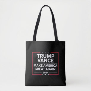Tote Bag Trump Vance 2024 Président JD Vance Vice MAGA